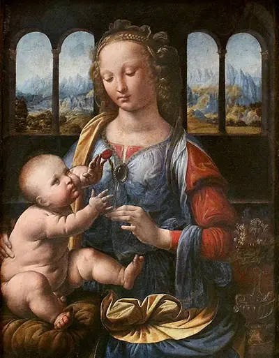 La Madone à l'œillet Léonard de Vinci